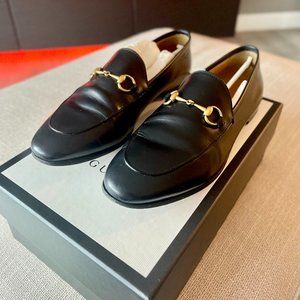Gucci Jordaan Leather Loafers